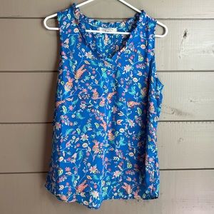 Rose + Olive Printed Tank - Size Medium